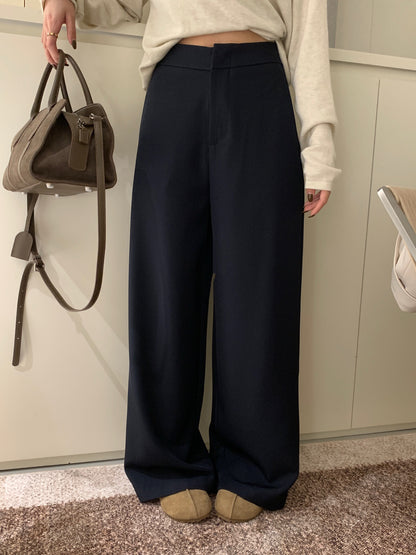 (現貨) // 超顯腿直光版垂感西褲