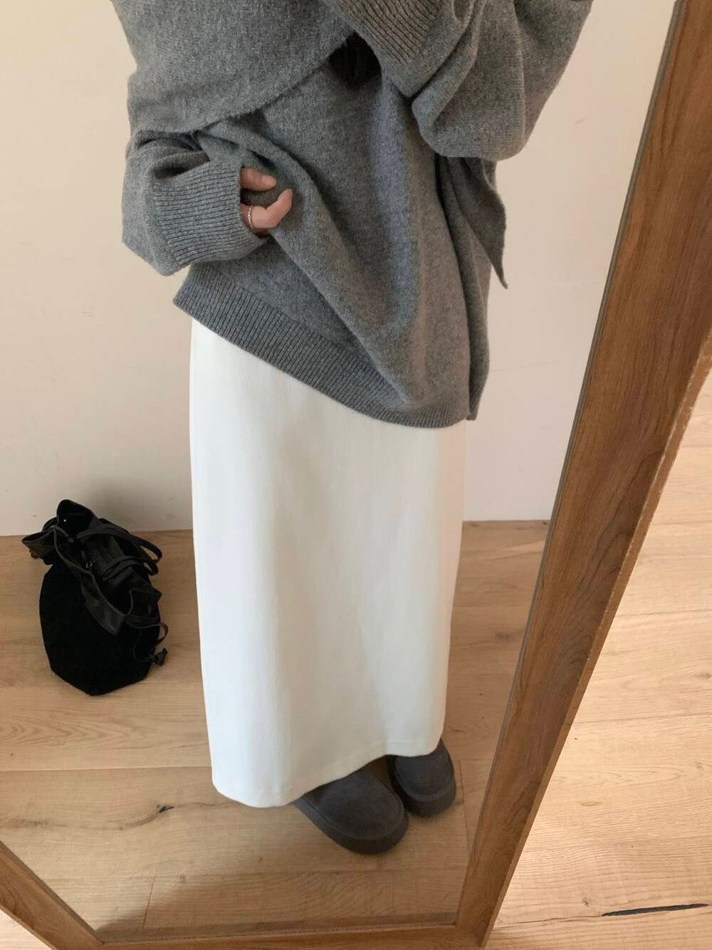 // 超百搭必入直筒中長裙