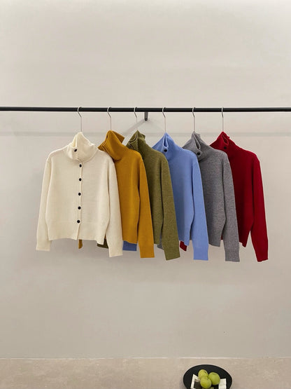 // 100%wool大翻領可立領開胸CD