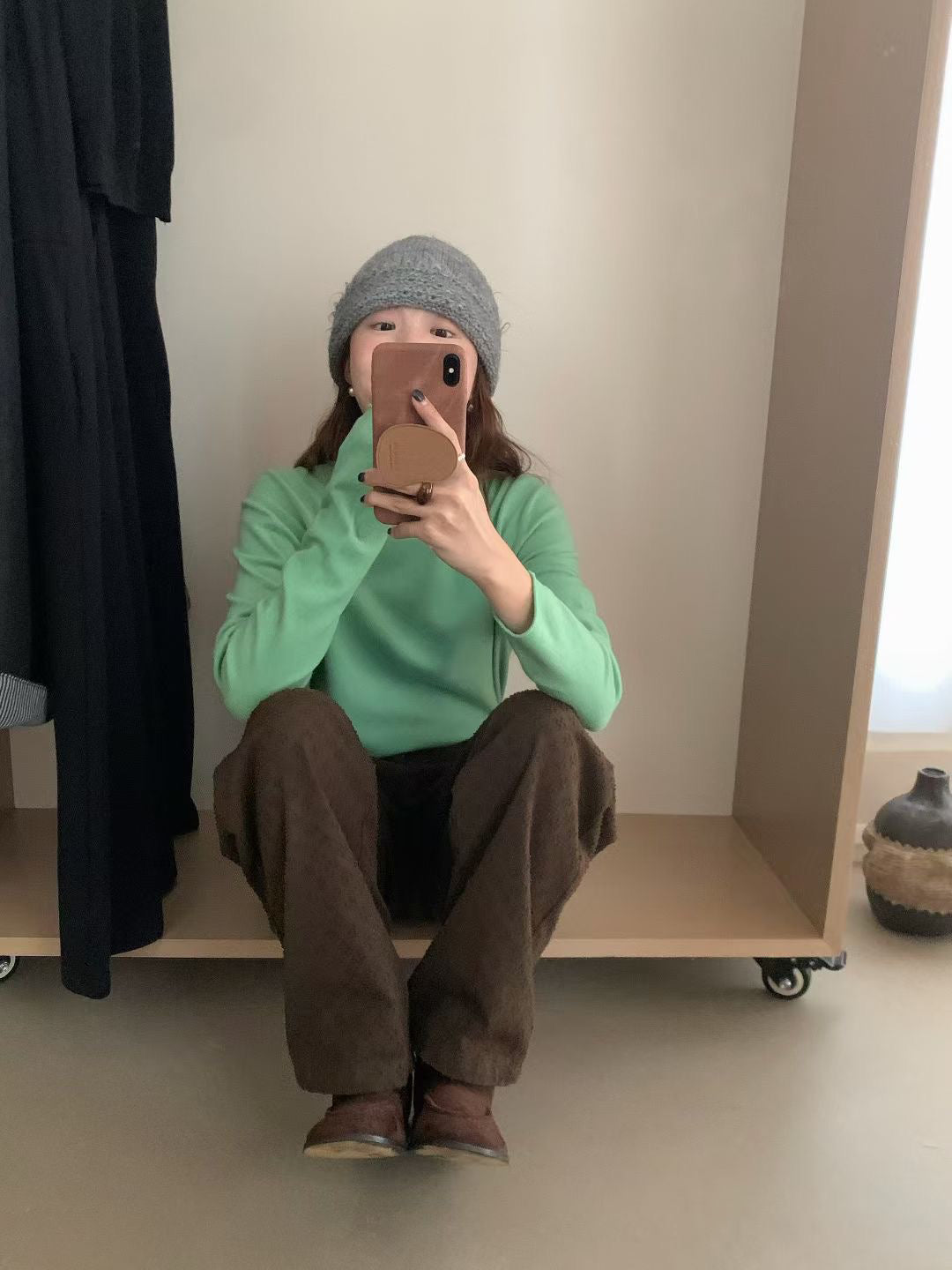 // whole garment親膚羊毛卷邊NT