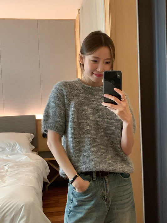 // 10%wool超軟糯混針短袖NT