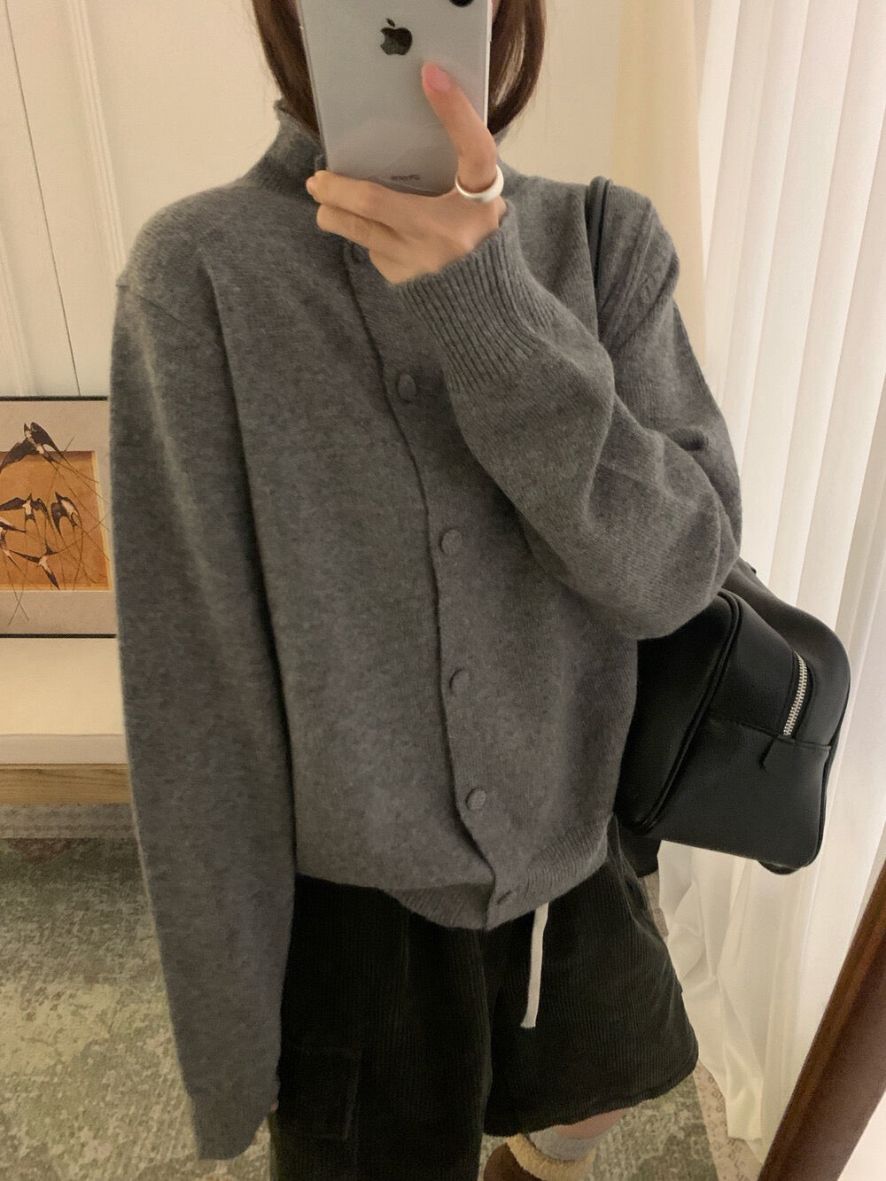 // 30%raccoon側包扣卷邊領CD