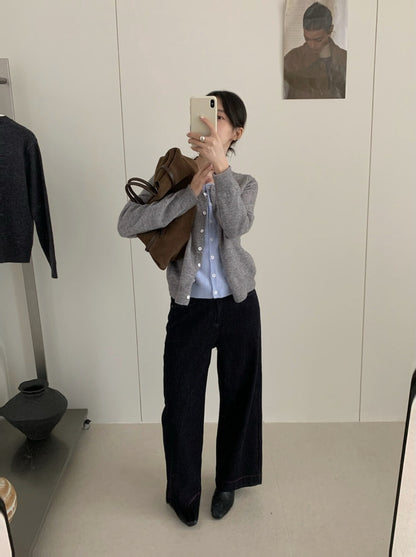 // 檔口爆款軟糯撞色假兩件CD