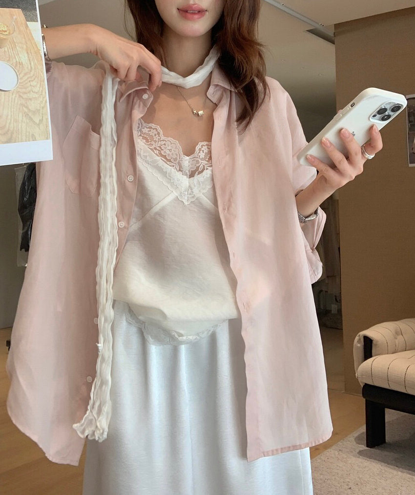 // 超舒服天絲料防曬恤衫￼