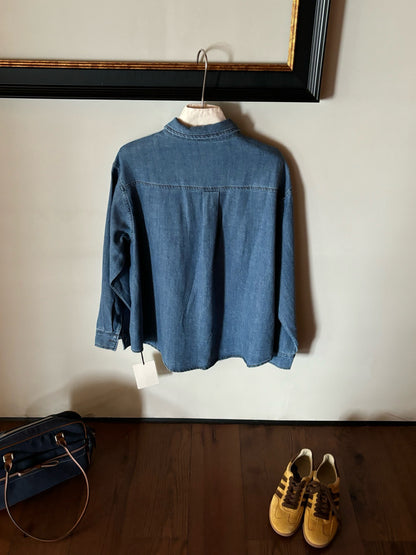 // 經典復古洗水色口袋SH