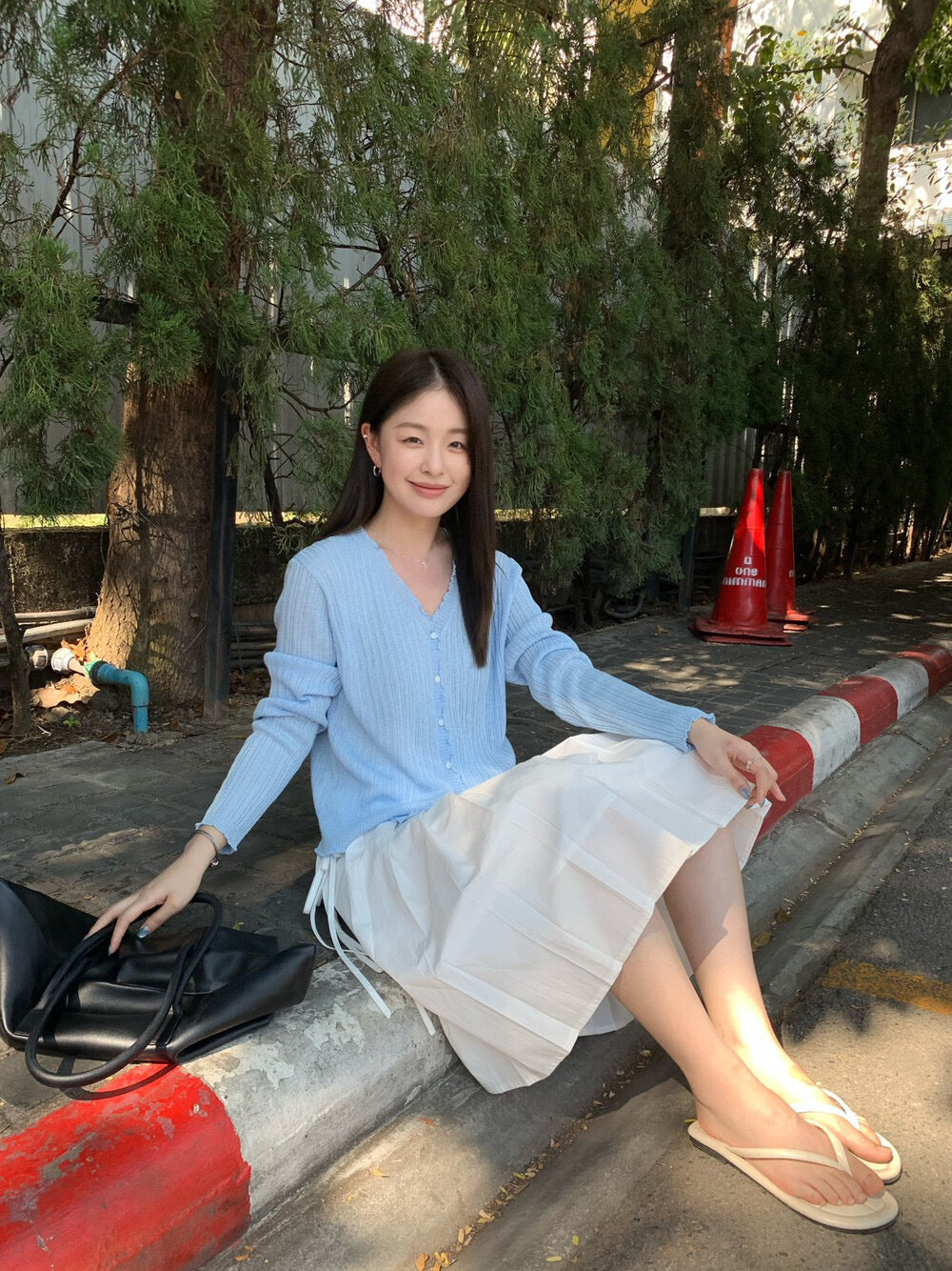 // 波浪卷卷邊直紋CD