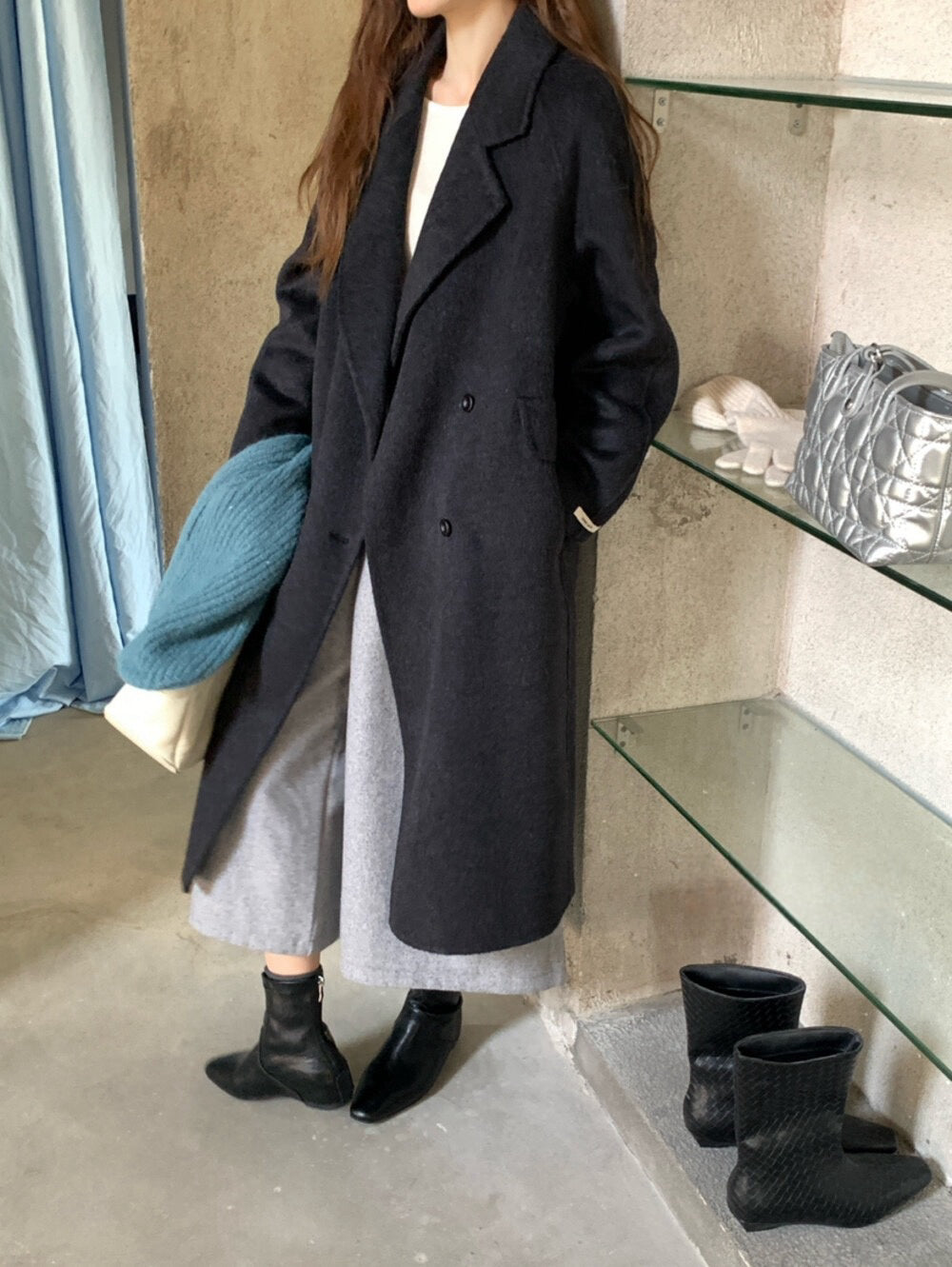 // 10%駱駝絨+90%羊毛超高質法式雙排扣手工外套