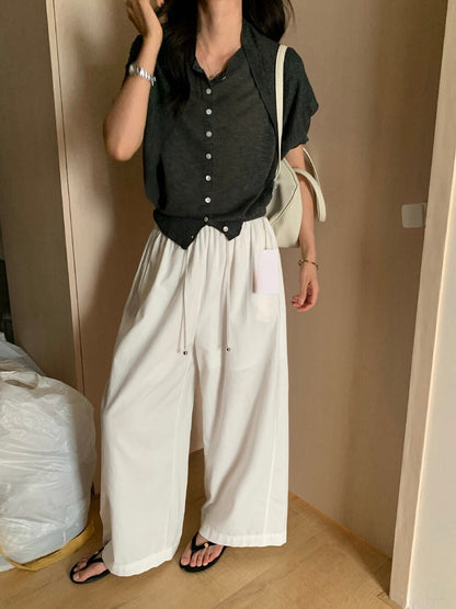 // 慵懶風舒適度滿分棉麻褲
