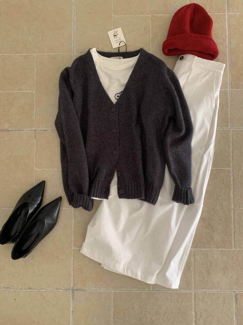 // 30%wool V領四色CD