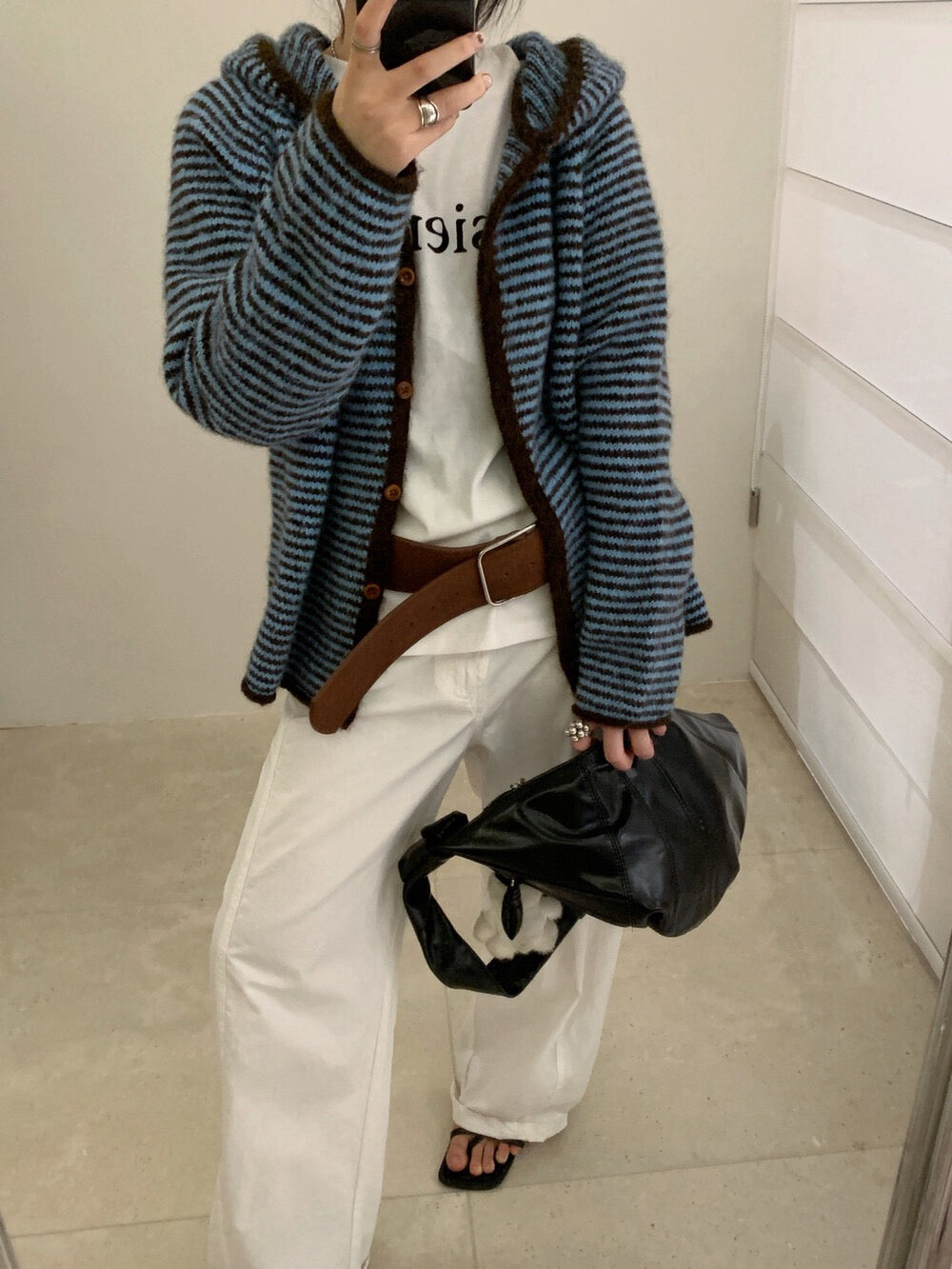 // 超軟糯包邊連帽間條CD