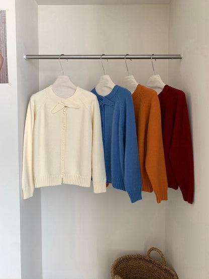 // 設計感交叉領帶double鈕扣CD