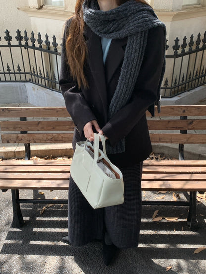 // 10%wool經典雙排扣毛呢西裝外套