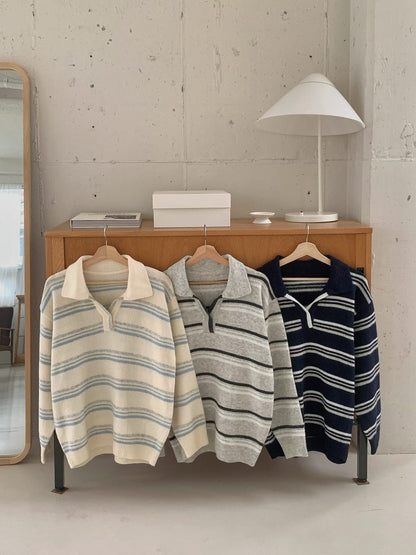 // 超韓小V翻領拼間NT