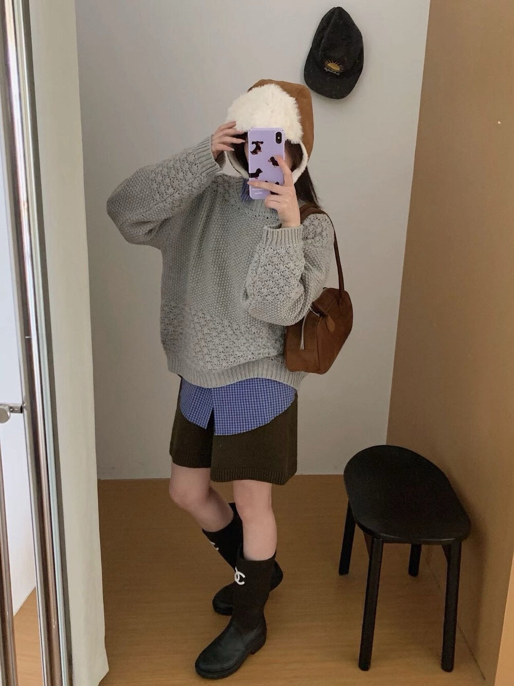 // 菠蘿針重工粗針毛衣