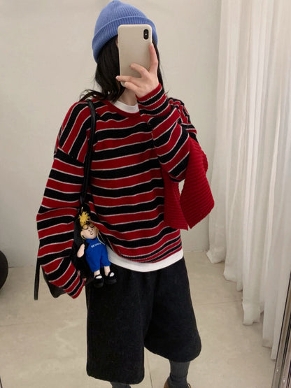 // 100%羊毛可拆領子柔軟間條NT