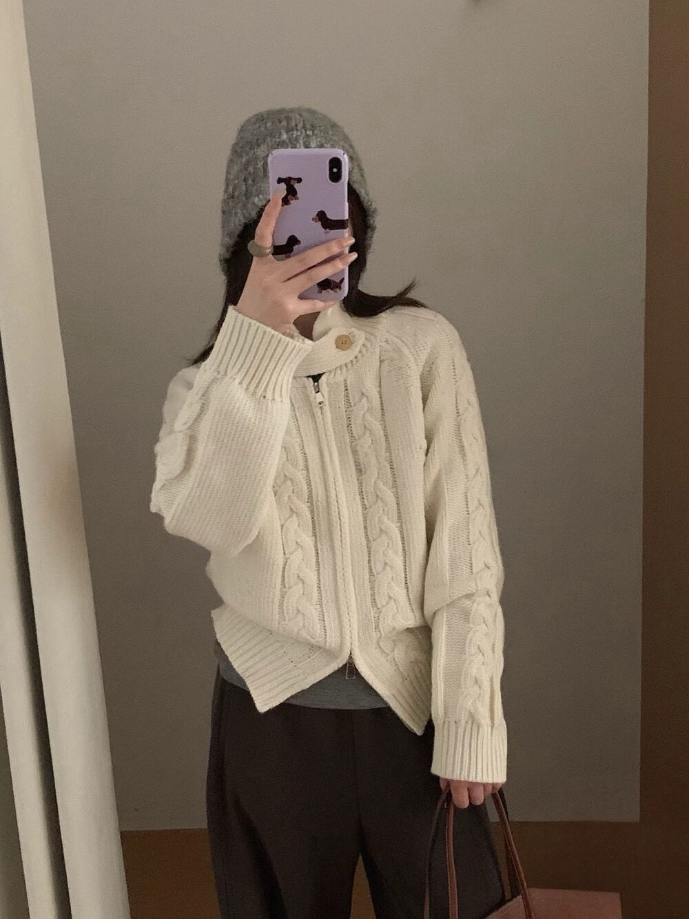 // 可立領麻花上下拉鍊CD