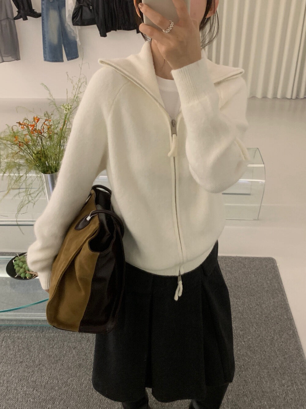 // 10%兔毛連糯拉鍊CD