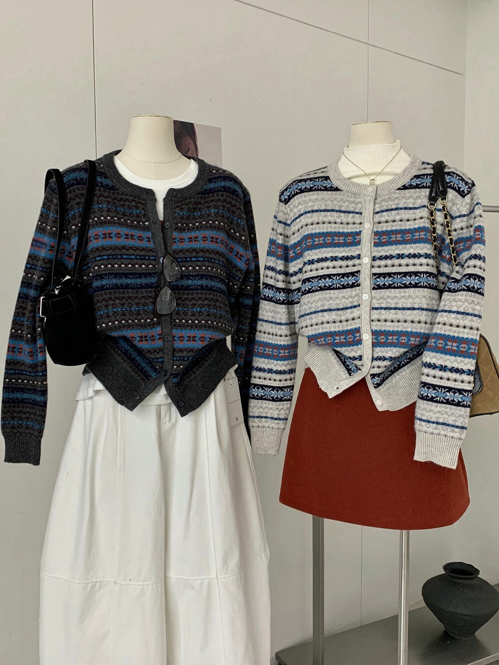 // 復古撞色民族patterns CD