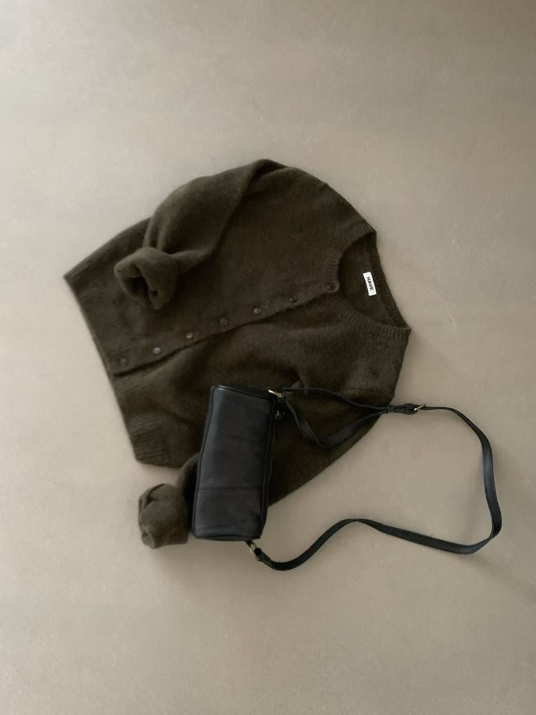 // wool+mohair螺紋領口CD