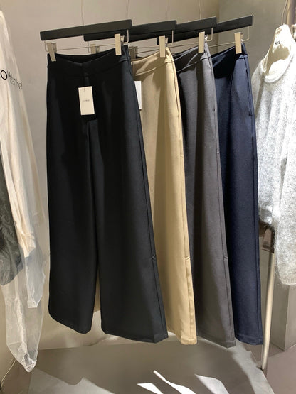 (現貨) // 超顯腿直光版垂感西褲