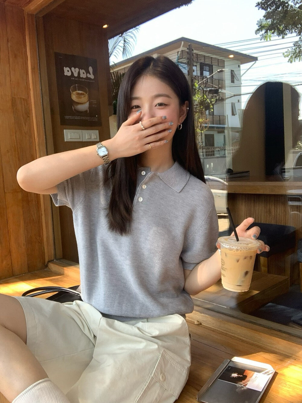 🧈 超美肌理感polo短袖針織