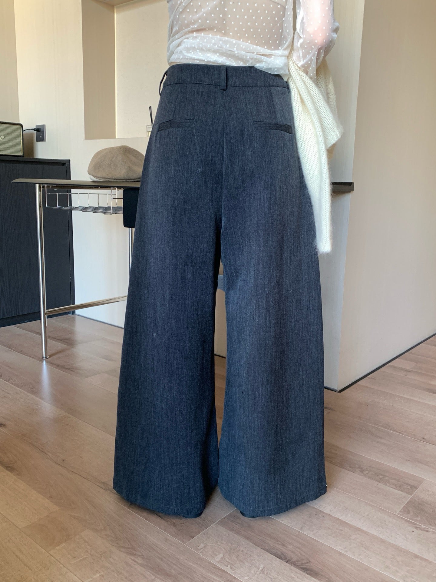 // 簡約淨版挺身全長西褲