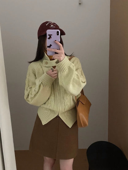 // 可立領麻花上下拉鍊CD