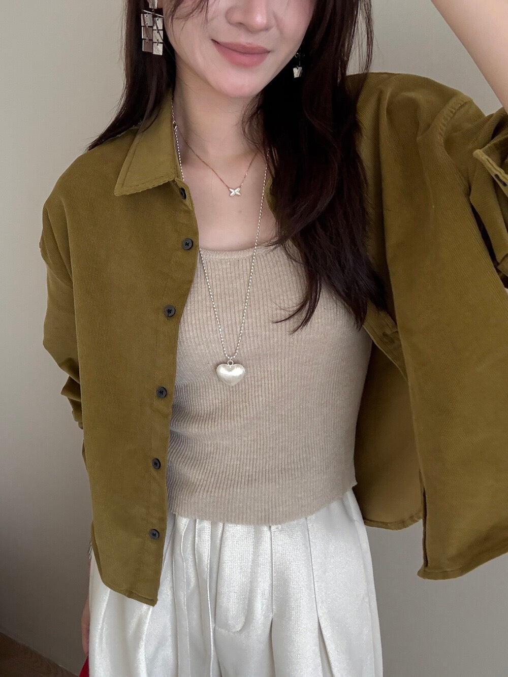 // 高級感真絲絲絨短款SH