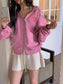 // 刺繡solve hoodie zip-up