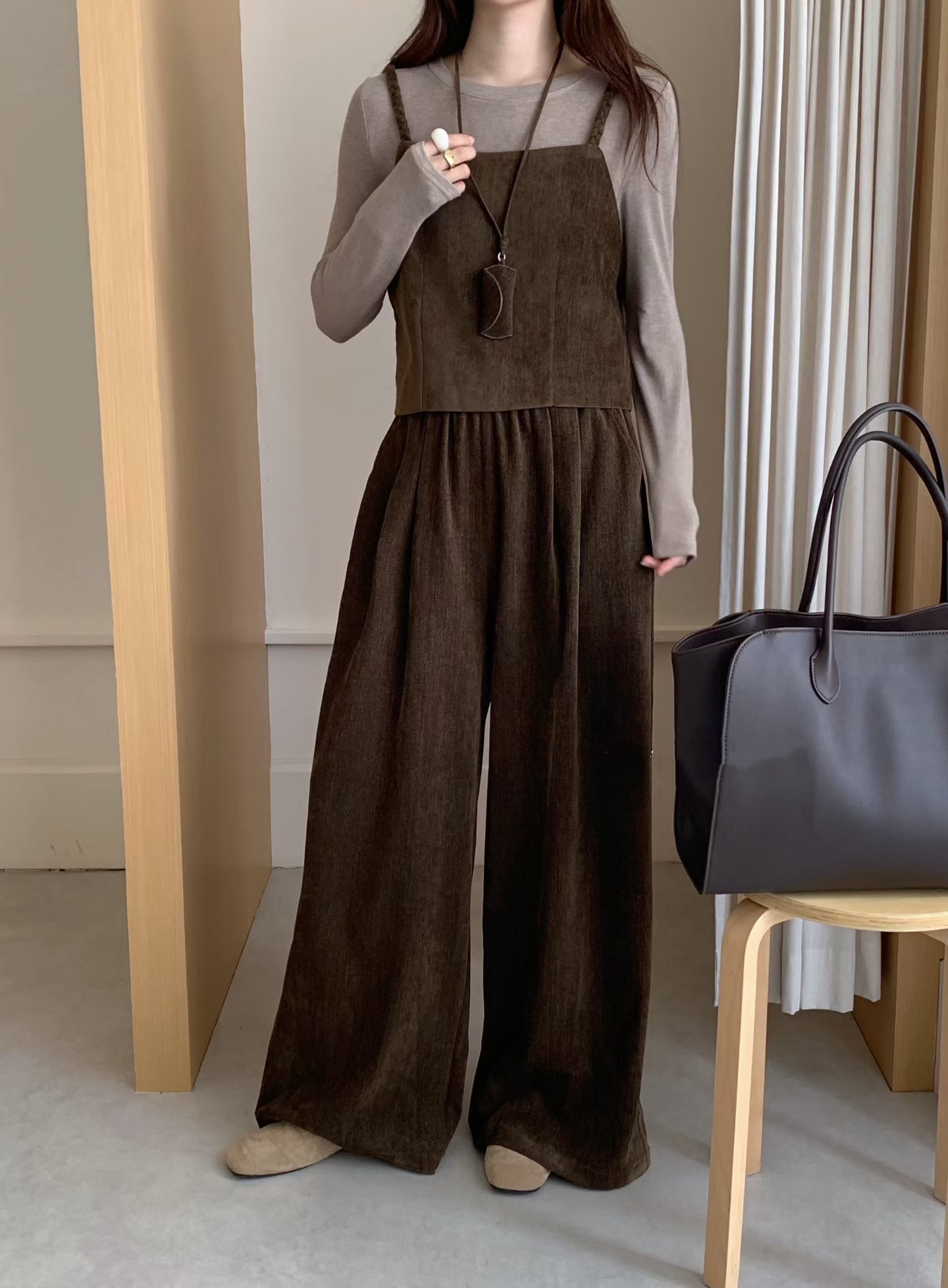 // 性價比極高吊帶+打底+全長褲三件套