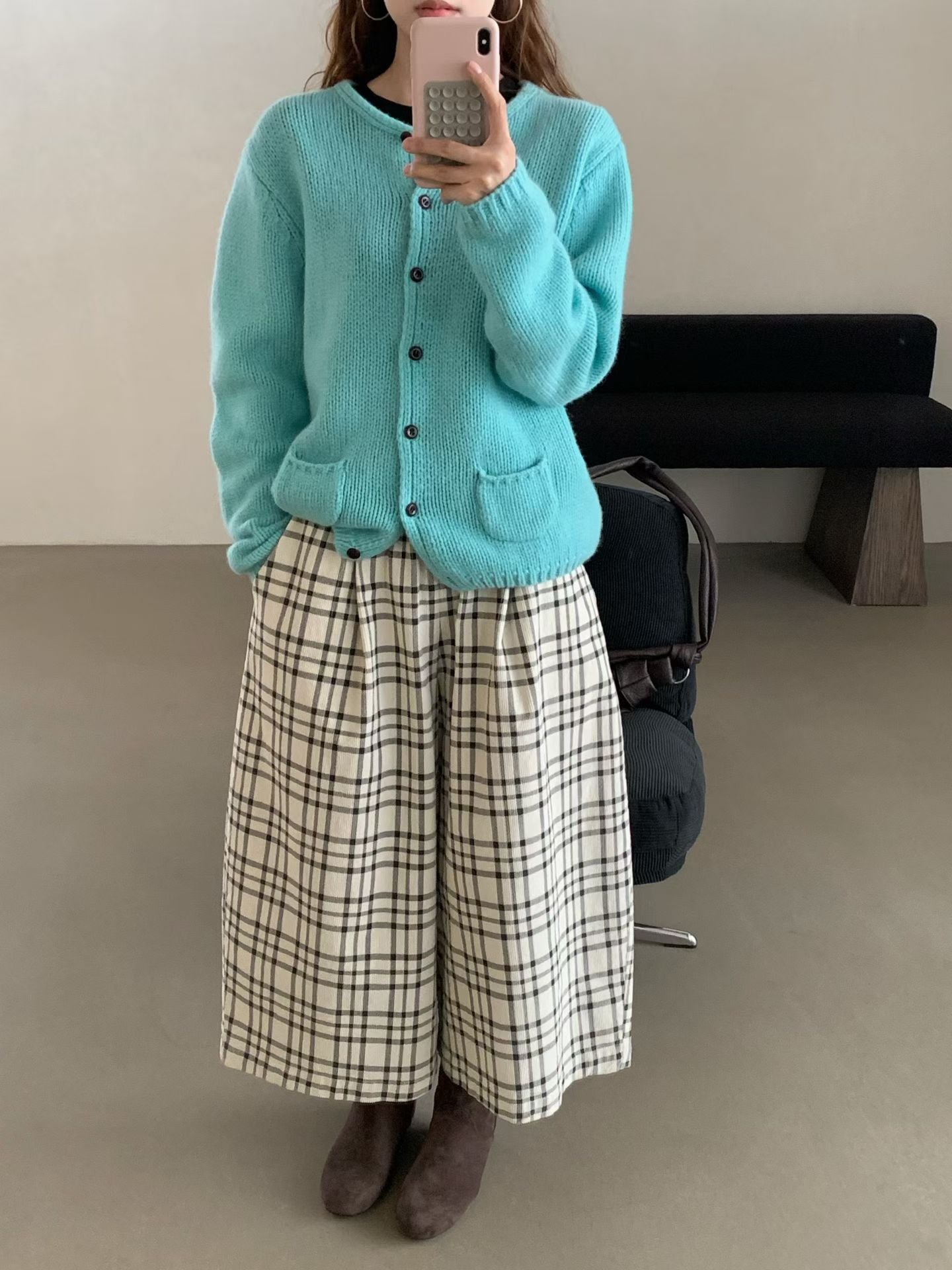 // 100%羊毛可愛弧邊小口袋CD