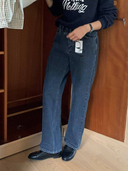 // 復古經典洗水色牛仔褲