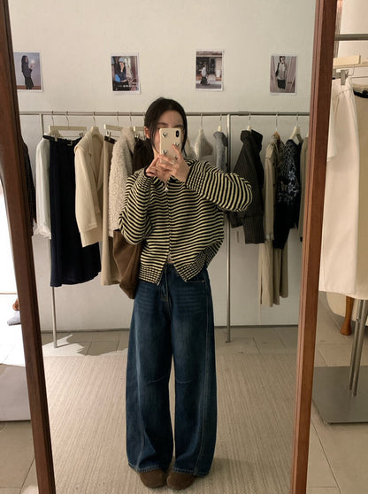 // 軟糯雙拉鍊細間條連帽CD