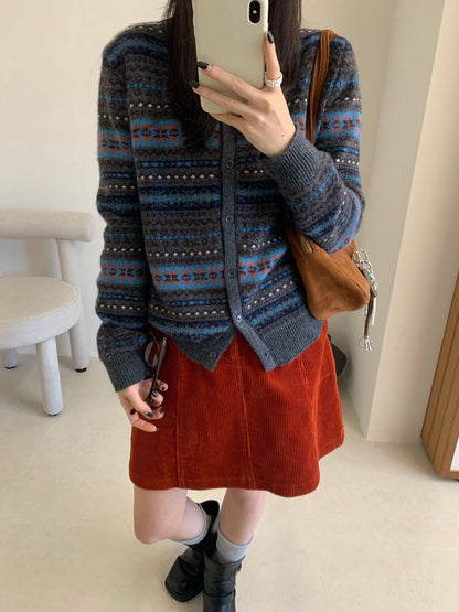 // 復古撞色民族patterns CD