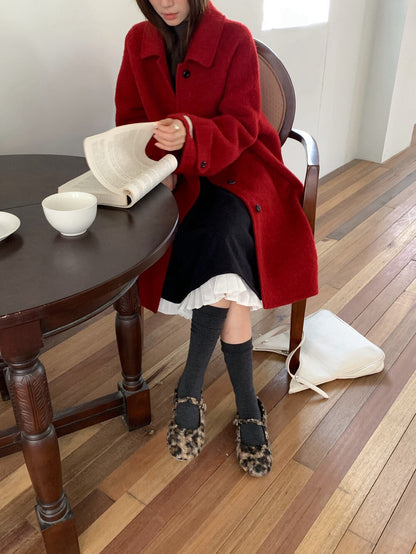 // 極高質20%alpaca+80%fine wool手工羊駝絨外套