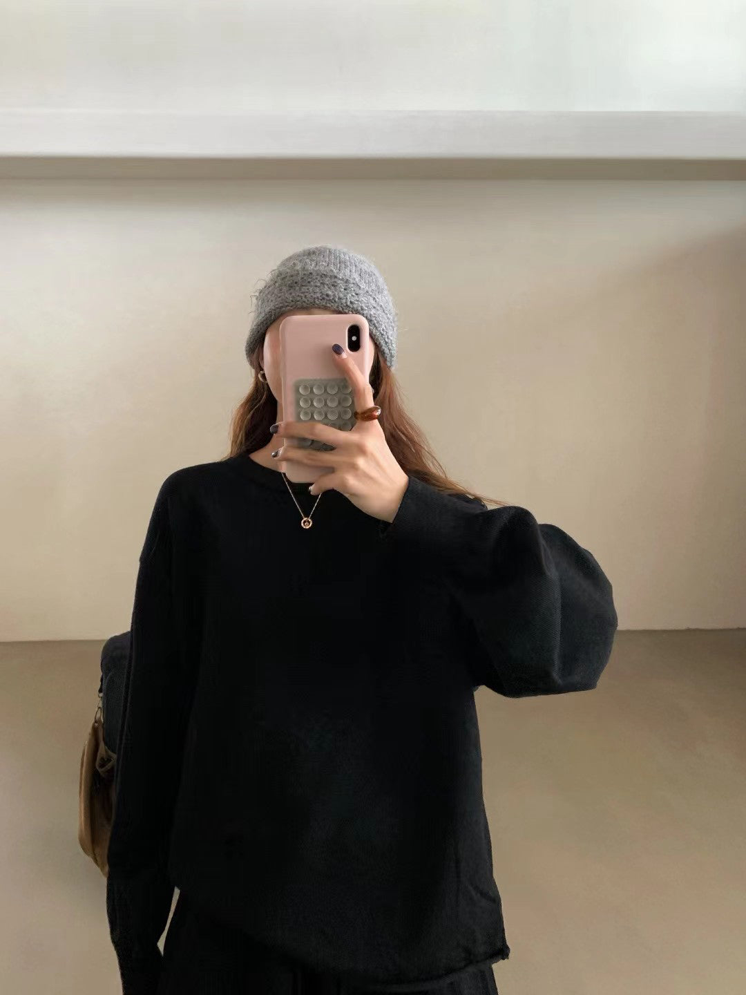 // 慵懶感毛衣+短褲套裝