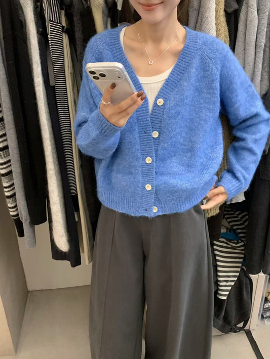 // 8%Wool慵懶感直坑紋邊CD