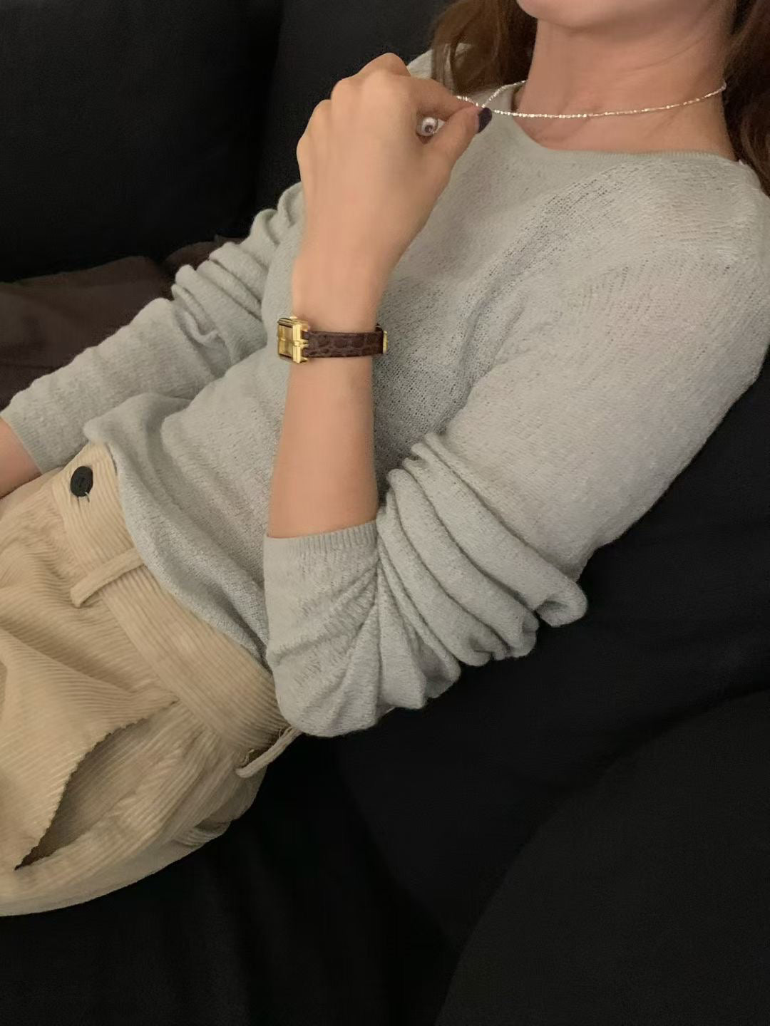 // 抗毛粒桑蠶絲+絲光羊毛薄針織