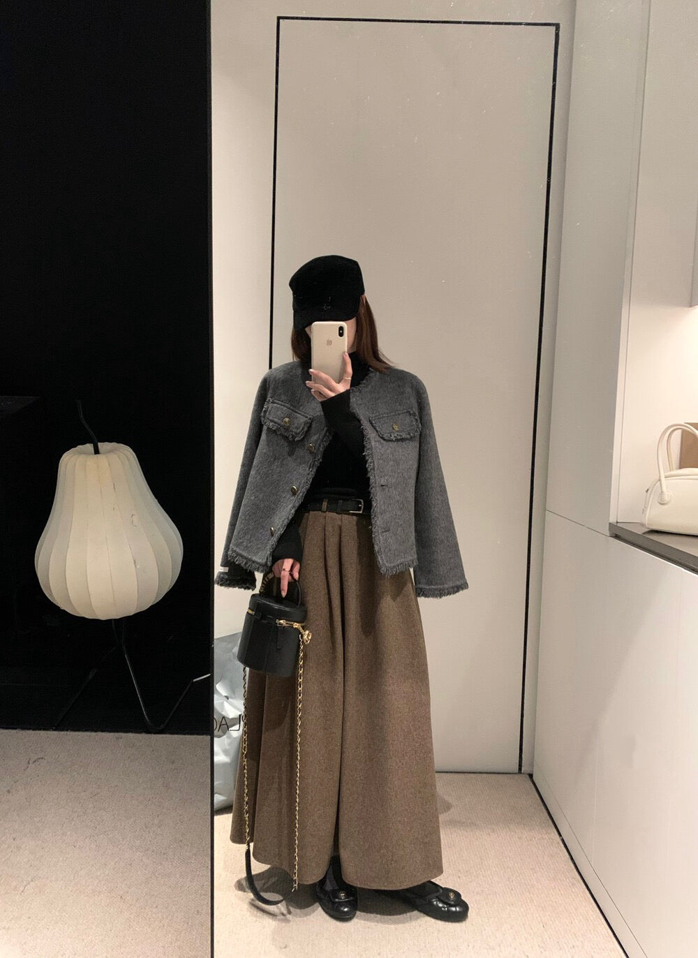 回饋價！// 氣質流蘇邊小香風100%羊毛雙面手工外套