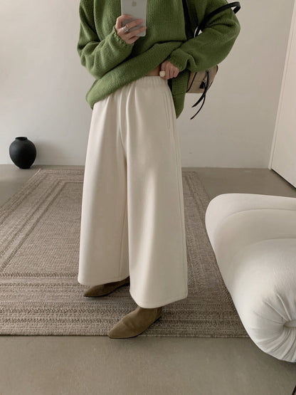 // 超軟糯後口袋羊毛糯米褲