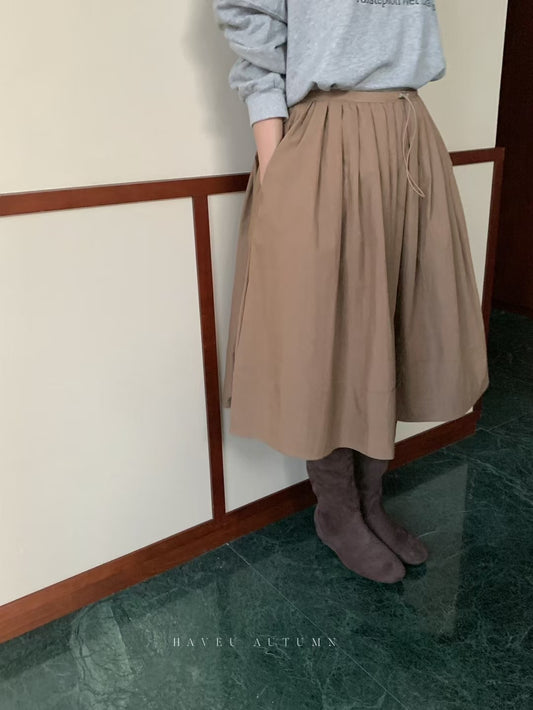 // 長度比例超好蓬蓬褶褶中裙