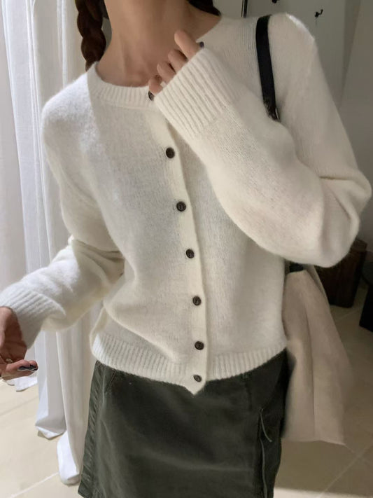 // wool+mohair螺紋領口CD