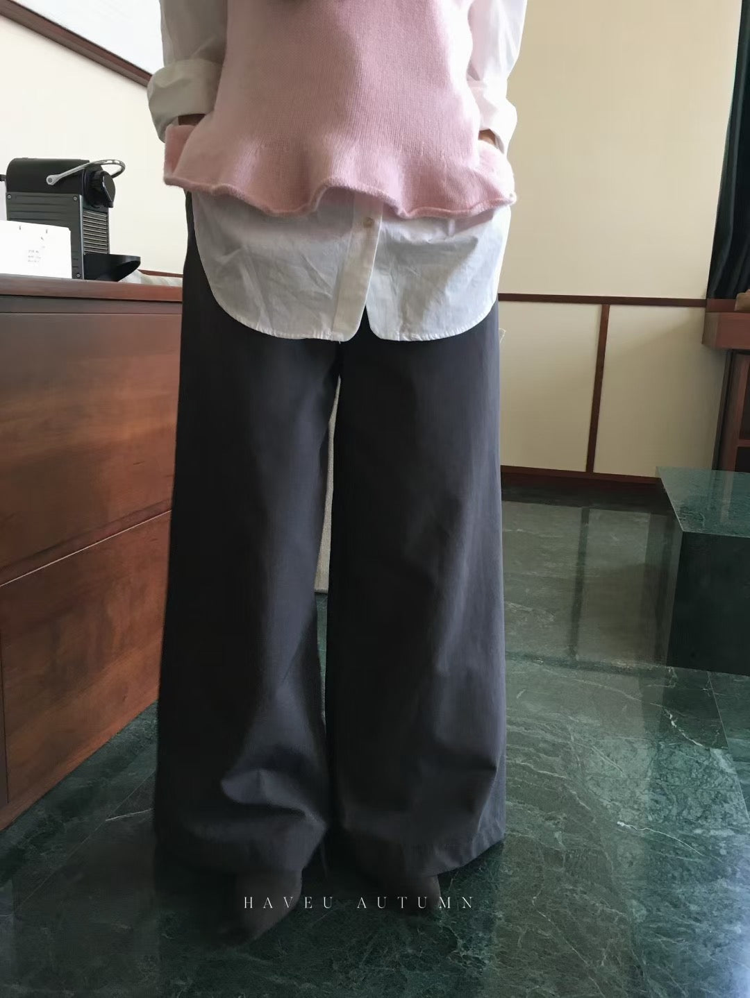 // 挺版質料剪裁100分的闊褲