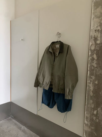 // 復古感做舊夾棉外套