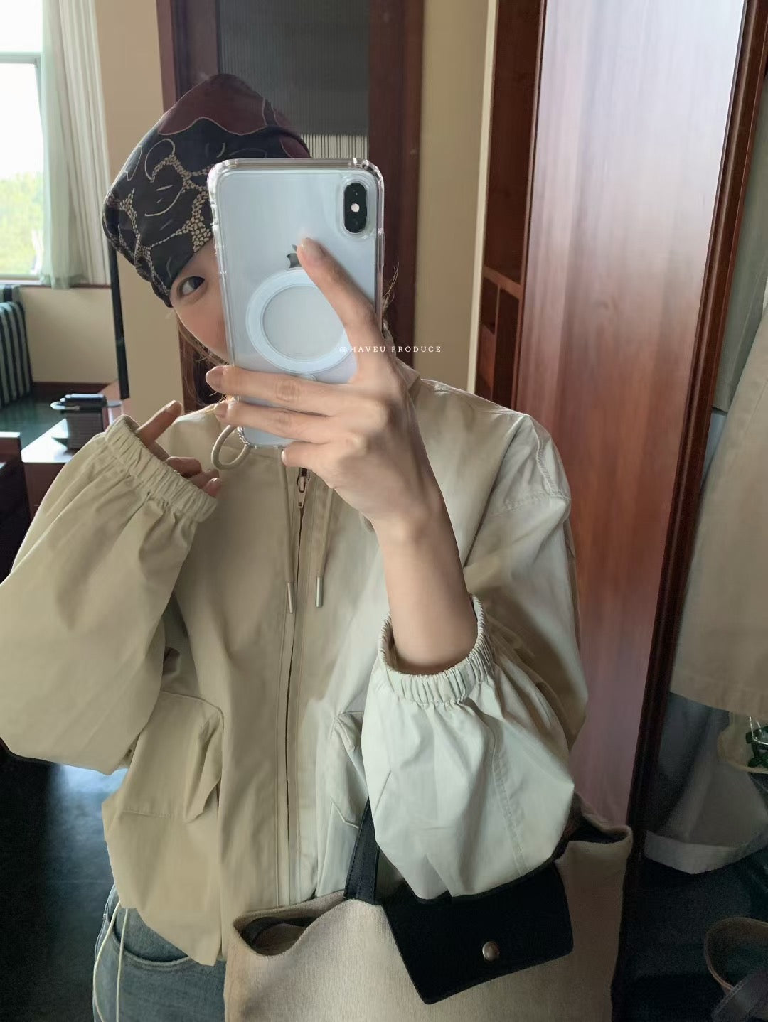 // 小個子必入短款立領口袋外套