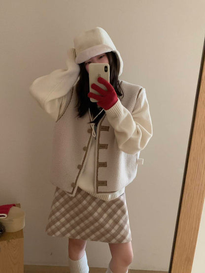 // 可前後雙面穿皮毛一體背心馬甲