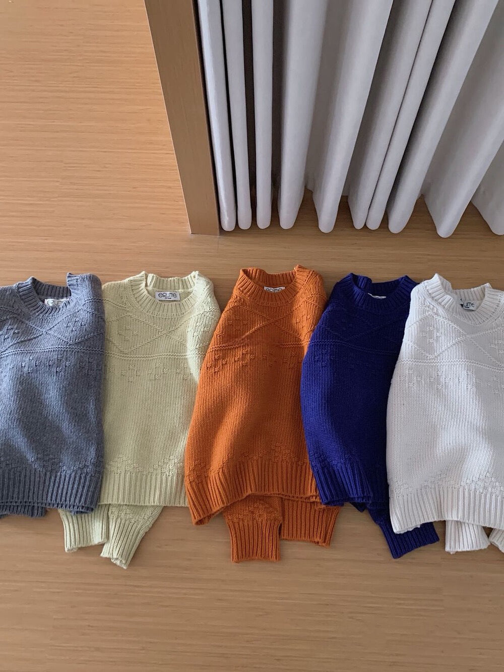 // 菱格織紋高級感圓領NT