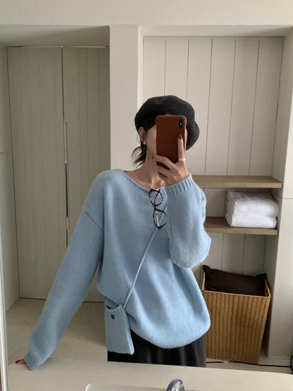 // 20%羊毛疏針圓領NT(連小袋仔)