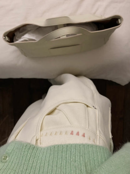 // 口袋位小details加絨全長牛仔褲