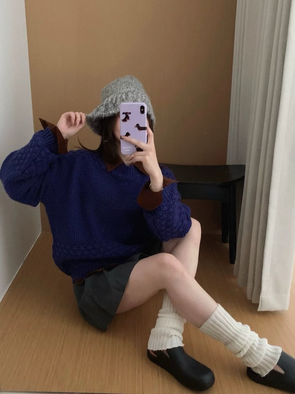 // 菠蘿針重工粗針毛衣